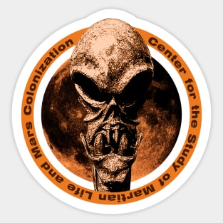 Center for the Study of Martian Life and Mars Colonization Sticker